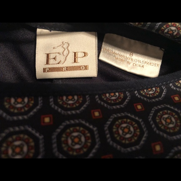 Navy patterned skort - Picture 6 of 8